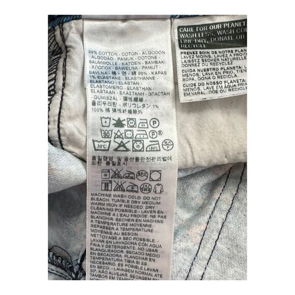 Levis Jeans Womens 27 Mid Rise Skinny Ankle Blue Print Cotton Stretch Pockets - Picture 8 of 9